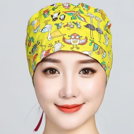 باندانا جراحية أصفر كاب Surgical Cap