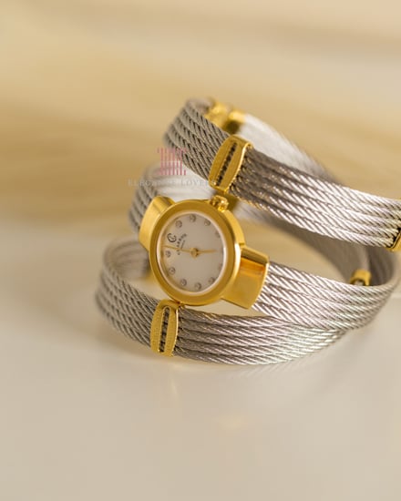 ساعة ألماس نسائية ماركة شاريول - Triple Strap