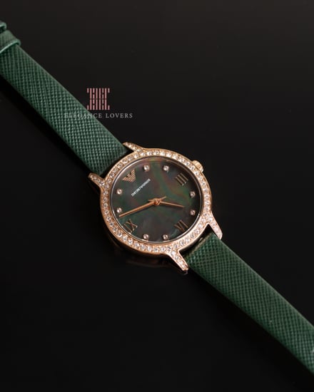 ساعة نسائية كريستال ماركة امبريو ارماني AR11577