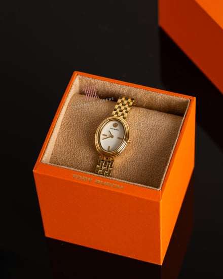 ساعة نسائية ماركة توري بورش Oval Gold - TBW6032