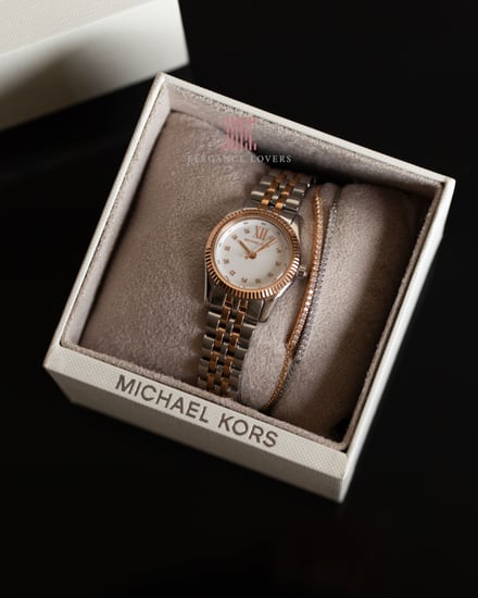 طقم ساعة + أساور نسائية ماركة مايكل كورس MK4817SET