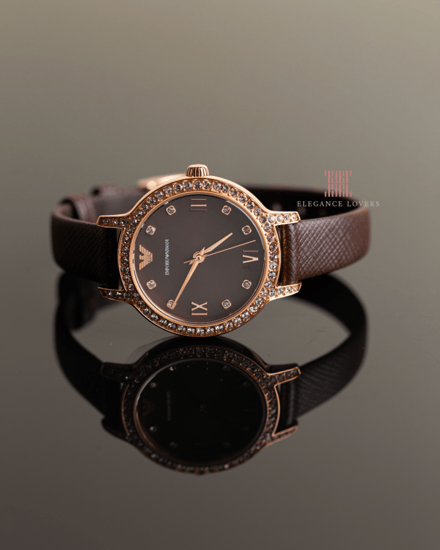 ساعة نسائية كريستال ماركة امبريو ارماني AR11555