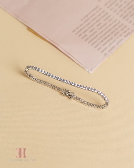 إسوارة تنس مطلية ذهب ماركة Elegance Lovers