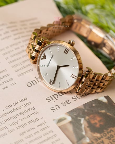 ساعة نسائية كريستال ماركة امبريو ارماني AR11059