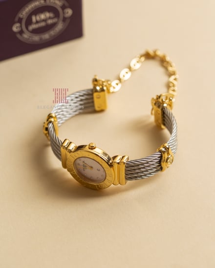ساعة ألماس نسائية مع إسوارة ماركة شاريول ST TROPEZ ICON 24.5MM