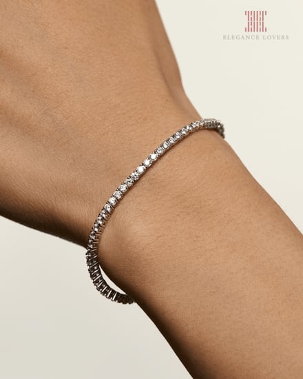 إسوارة تنس مطلية ذهب ماركة Elegance Lovers