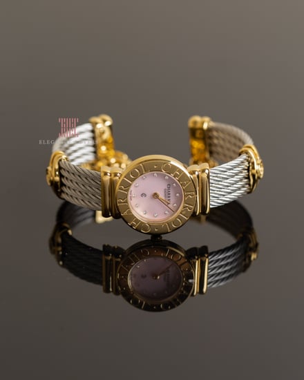 ساعة ألماس نسائية مع إسوارة ماركة شاريول ST TROPEZ ICON 24.5MM