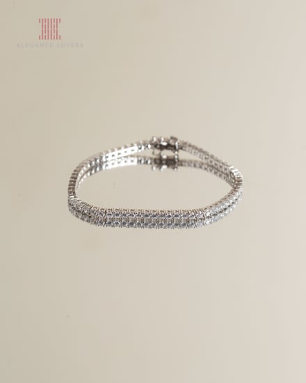 إسوارة تنس مطلية ذهب ماركة Elegance Lovers