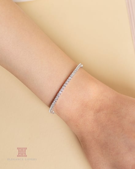 إسوارة تنس مطلية ذهب ماركة Elegance Lovers