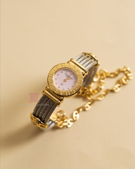ساعة ألماس نسائية مع إسوارة ماركة شاريول ST TROPEZ ICON 24.5MM