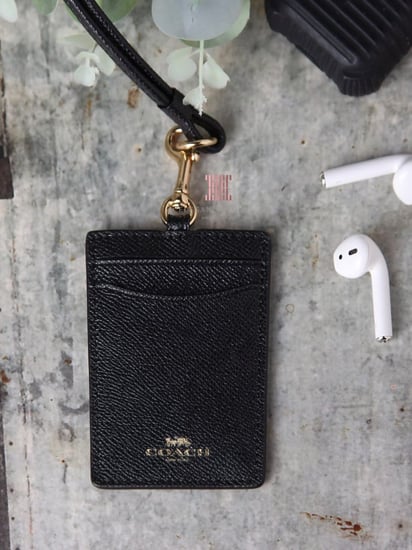 حامل بطاقات/كارد هولدر ماركة كوتش - Black ID Holder