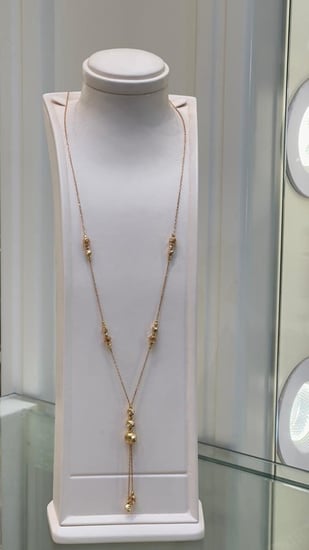 سبحة ناعمة ذهب عيار 21 تصميم ايطالي مميز وراقي