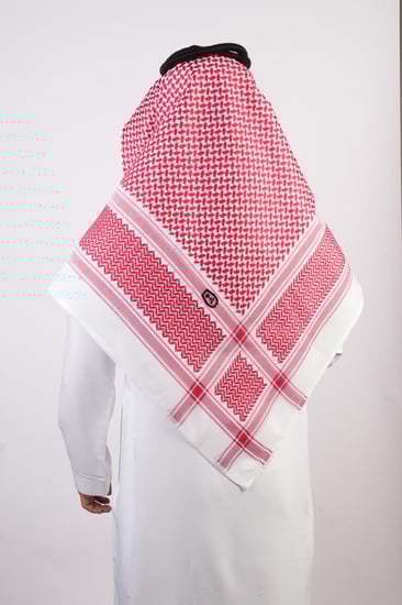 شماغ ملكي خاص أحمر غامق  ليمتد