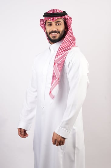 شماغ ملكي خاص أحمر غامق بصمة