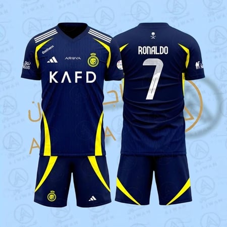 طقم النصر الجديد لون كحلي 2024 / 2025