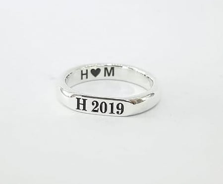 خاتم فضة نقش