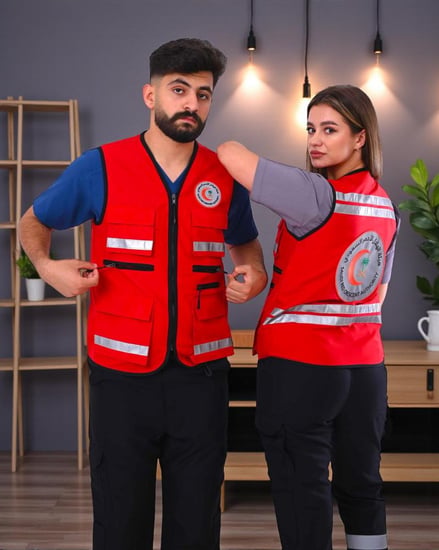 سترة مسعف الهلال الاحمر 25