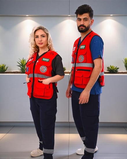 سترة مسعف الهلال الاحمر EMERGENCY