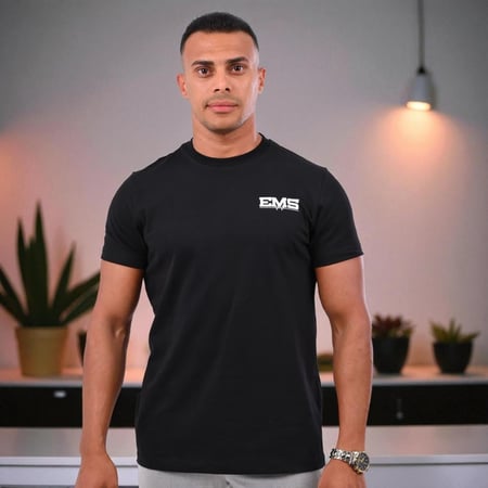تي شرت مسعف اسود EMS