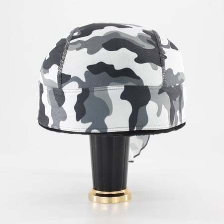 غطاء راس طبي ولراكبي الدراجات مموه ابيض