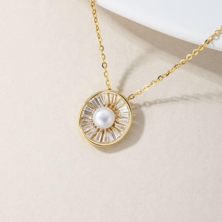 نصف طقم فاخر من الفضة الإسترلينية مرصعة بالزركون - لومي