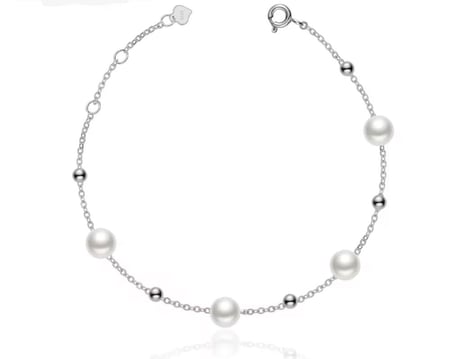 اسوارة كلاسيكية فاخرة من لؤلؤ المياه العذبة