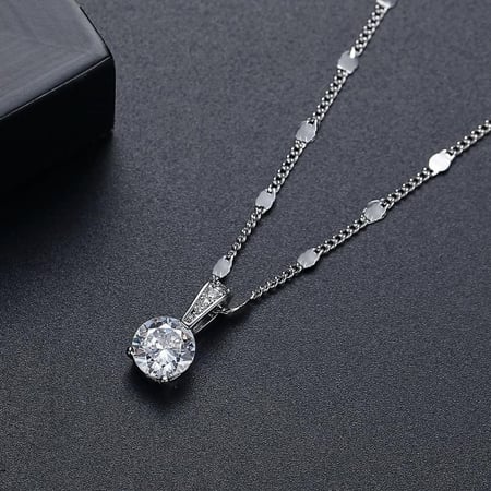 سلسال فاخر من حجر الكريستال والزركون - لومي