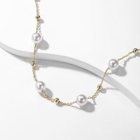 اسوارة كلاسيكية فاخرة من لؤلؤ المياه العذبة