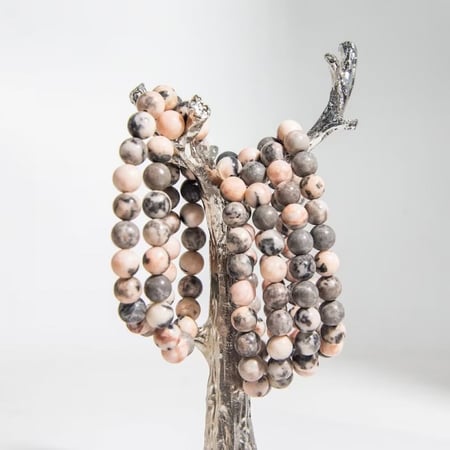 Pink zebra | اسوارة 6mm