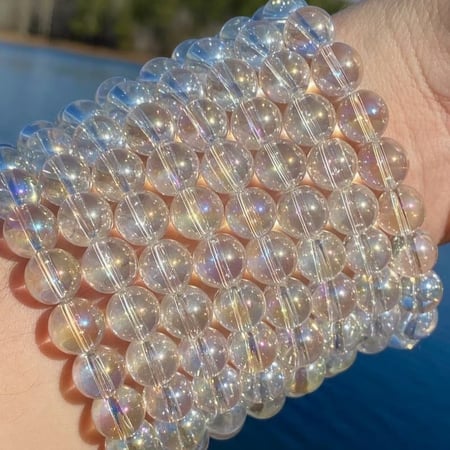 اسوارة كلير كوارتز Angel Aura | 8mm