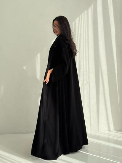 عباية دبل كلوش بتطريز منثور