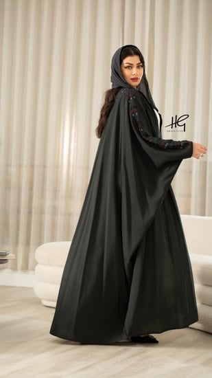 عباية بشت زيتي بشك ناعم