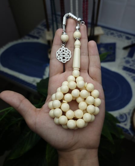 سبحة بكلايت سكري معرق طربزونة