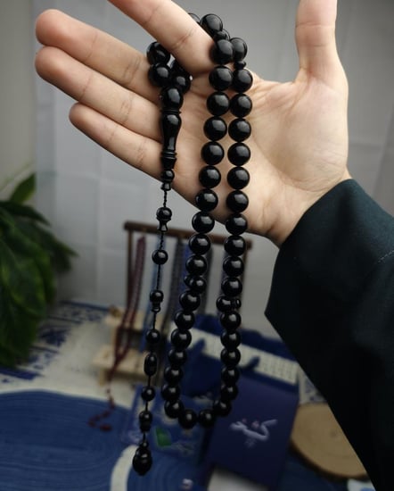 سبحة فاتوران اسود ملكي تمليكة