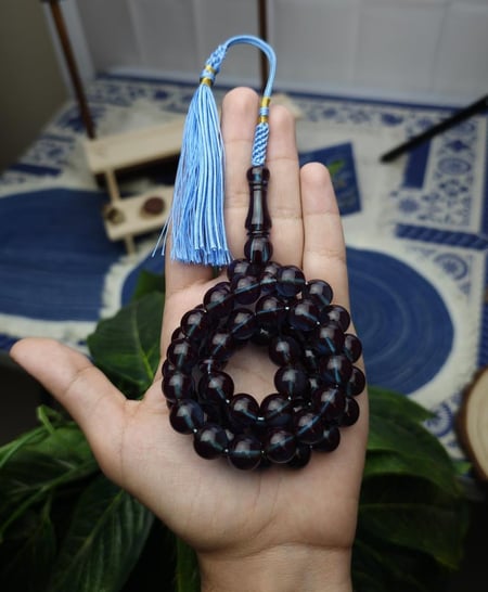 سبحة زعفران اكوامرين ايراني كركوشة