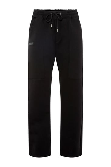 بنطلون كاجوال أوفرسايز للجنسين - أسود