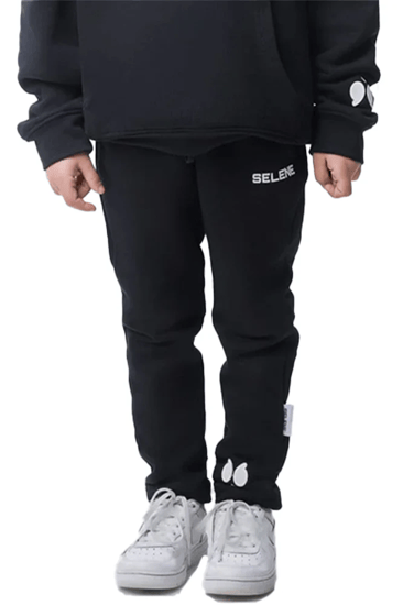 بنطلون سيلين واسع للأطفال أسود