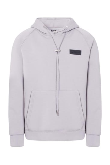 هودي أوفرسايز برباط للأطفال للجنسين - رمادى