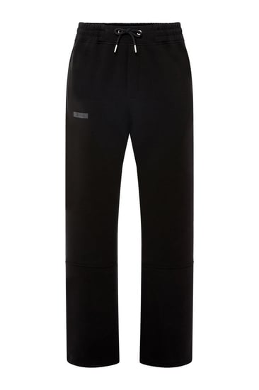 بنطلون جيرسيه مرن أوفرسايز للجنسين - أسود