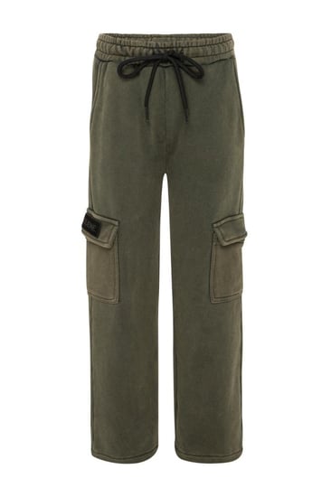 بنطلون Acid Wash Jogger للاطفال أخضر غامق