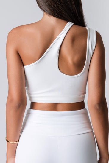 أواي Crop Top  أبيض