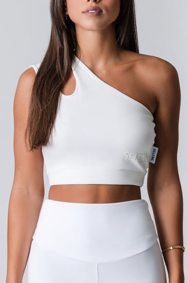 أواي Crop Top  أبيض