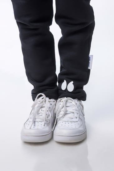 بنطلون سيلين واسع للأطفال أسود