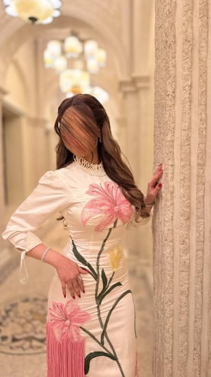 فستان نوي نوي ١ هدب بينك