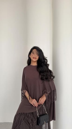 فستان سوفت ويف بني