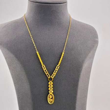 عقد صورة سبيكة ذهب صافي عيار 21