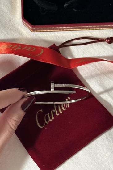 اسوارة كارتير مسمار فضي ساده