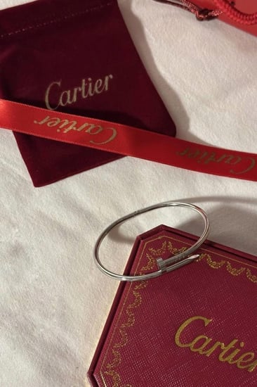 اسوارة كارتير مسمار فضي ساده