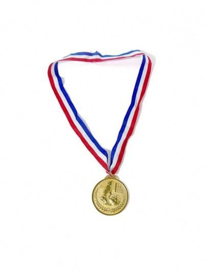 ميدالية ذهبية مع شريط ثلاثي الألوان