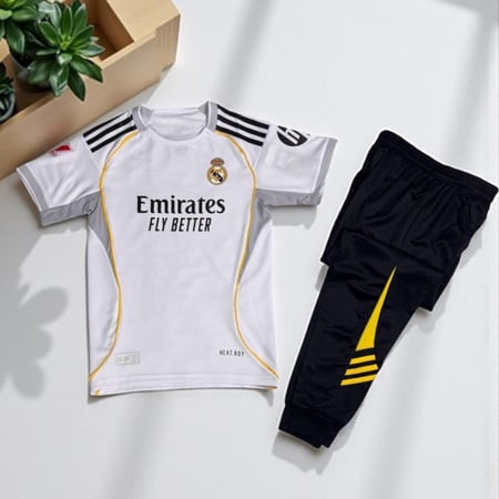 طقم ريال مدريد بنطلون طويل شبابي واطفال